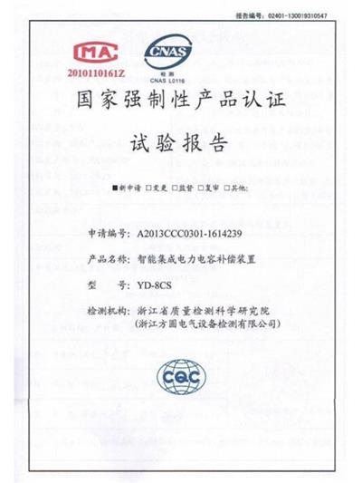 YD-8CS試驗(yàn)報(bào)告